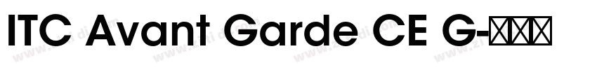 ITC Avant Garde CE G字体转换